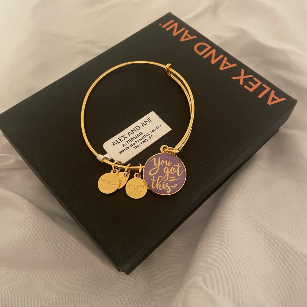 NWT Alex and Ani ‘You Got This’  Bangle Bracelet